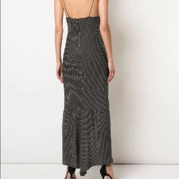 NWT Alice + Olivia Mini Dot Black Dress (Size 2) - Picture 3 of 5